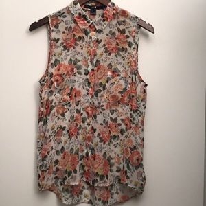 Forever 21 Floral Button Down Blouse !